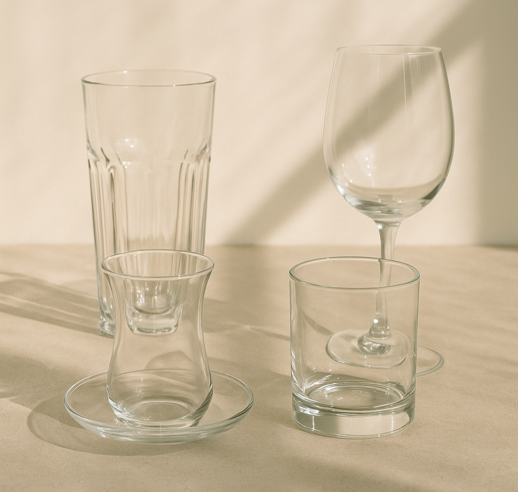 Perfect Glassware for Every Occasion اختيار الزجاجيات المثالية لكل مناسبة