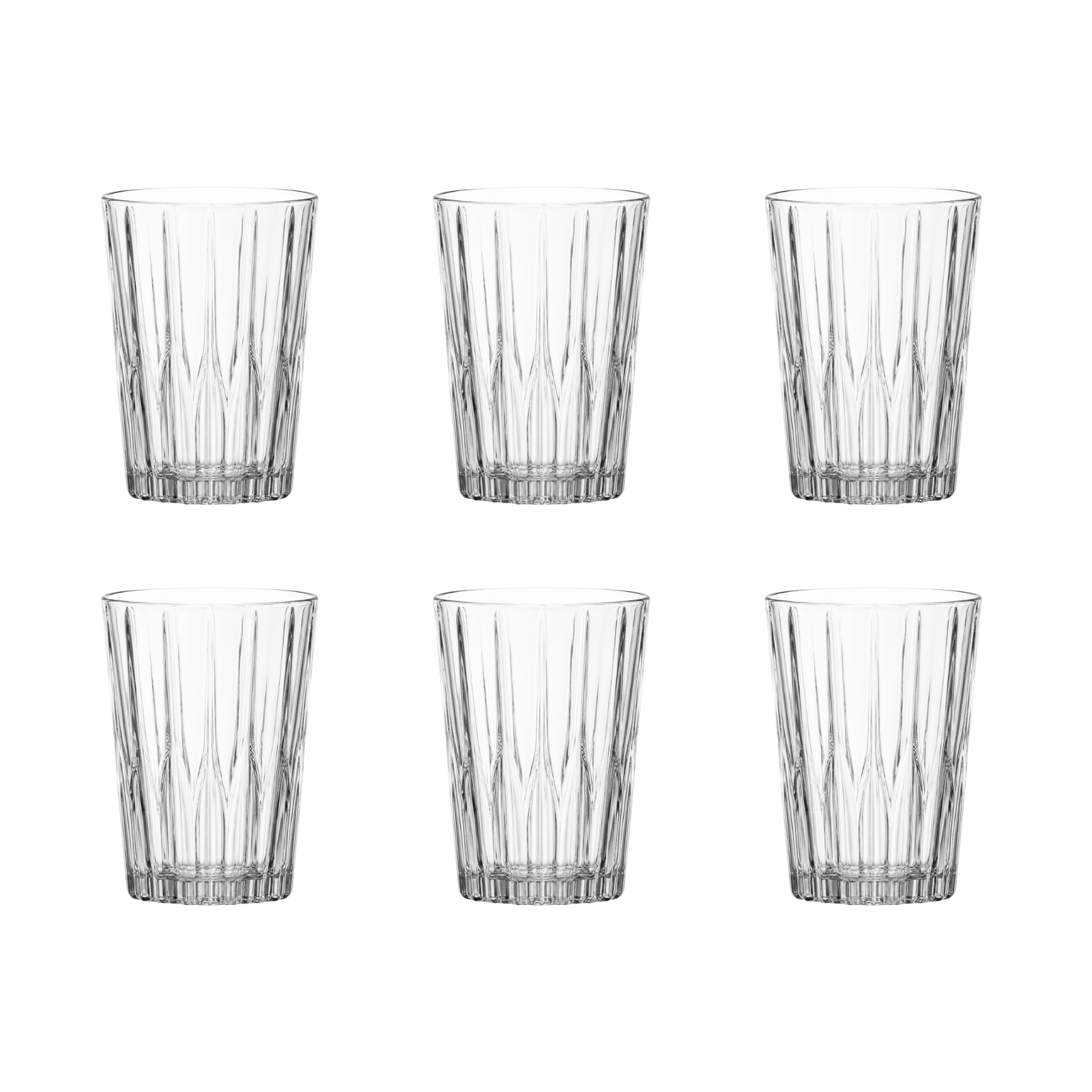 Girona clear glass tumbler set of 6 by Rayan Glass